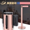 金柯粉色定制 一米線排隊(duì)護(hù)欄桿座隔離帶伸縮帶警戒隔離線帶柱